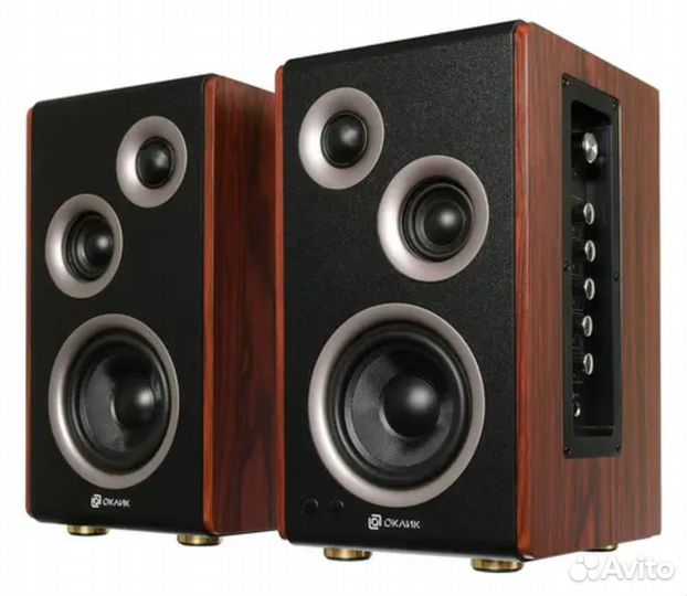 Колонки Bluetooth Oklick OK-117 BT, 2.0, черный