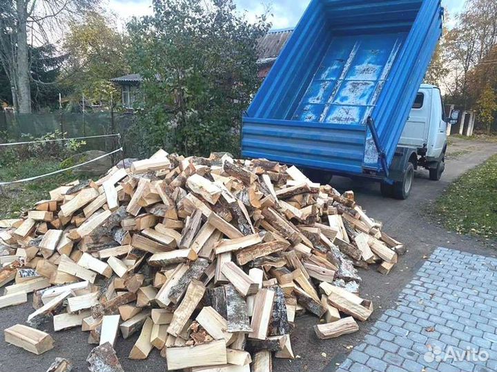 Дрова березовые. Колотые
