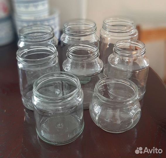 Банки чистые стеклянные