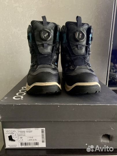 Зимние ботинки ecco