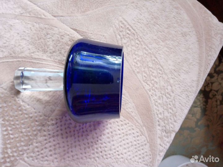 Графин хрустальный синий