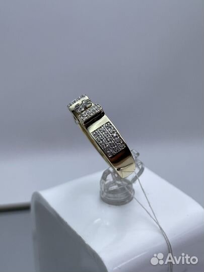 Золотое кольцо с брилл. 0.21 ct., р.17.75