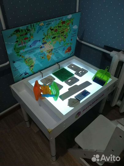 Световая песочница стол myplayroom