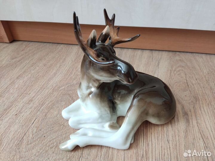 Фарфоровая статуэтка Лось, ифз