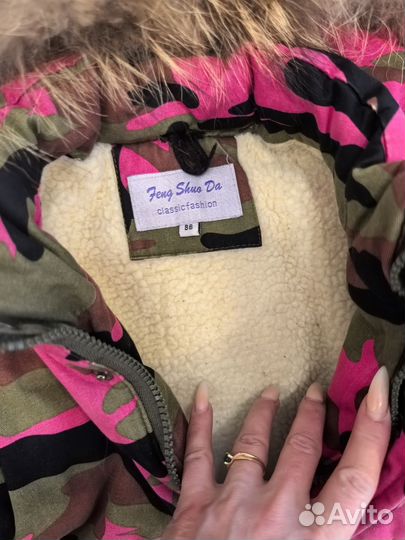 Детский зимний комбинезон на девочку