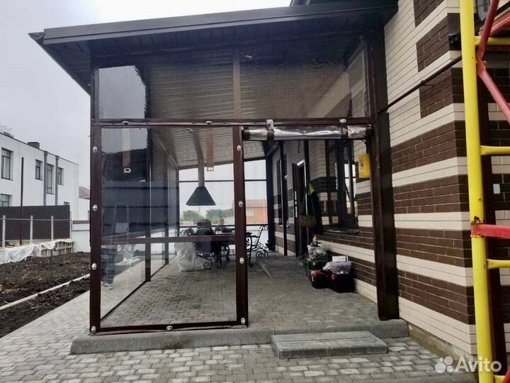 Мягкие окна для беседки, летней веранды, террасы