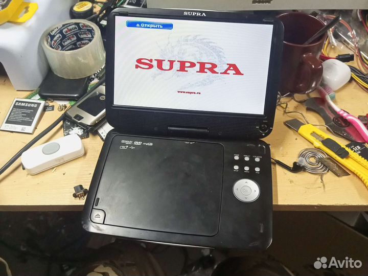 Портативный dvd плеер supra adtv 922ut(склад)
