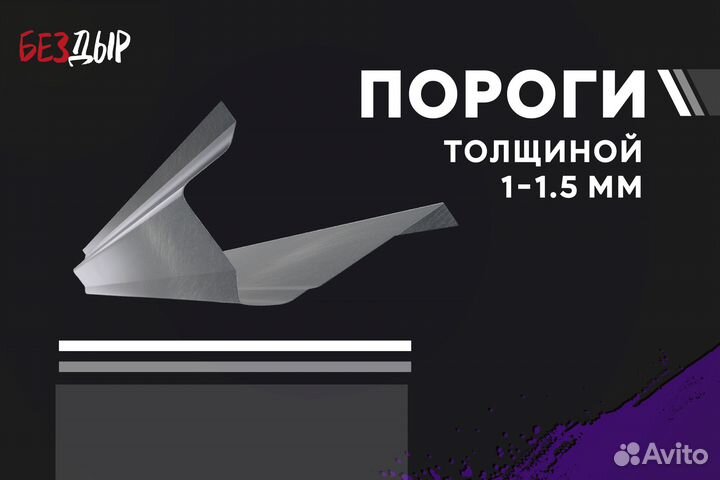 Кузовной порог Peugeot Partner 2 правый
