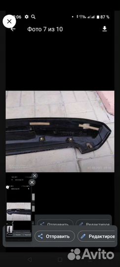 Спойлер на крышку багажника Митсубиси