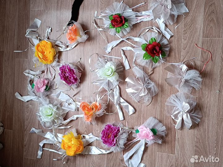 Свадебные украшения на машину