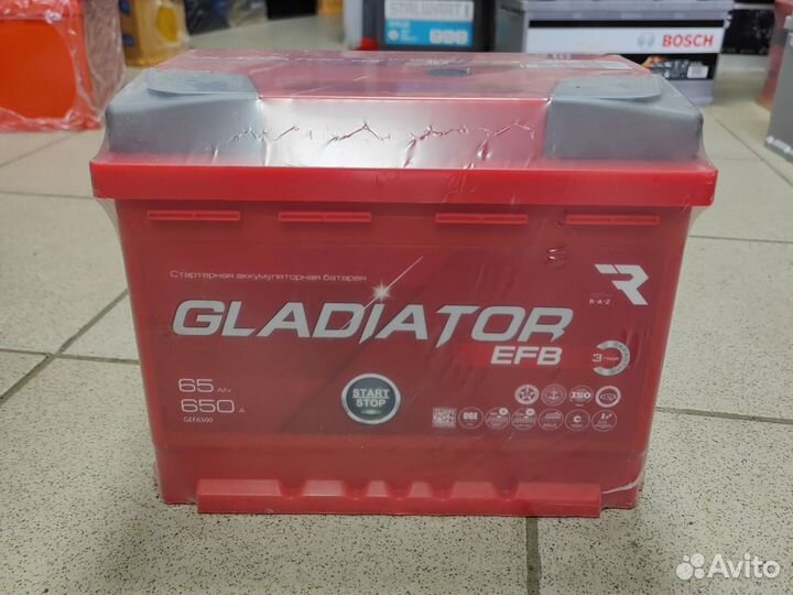 Аккумулятор Gladiator 65ah