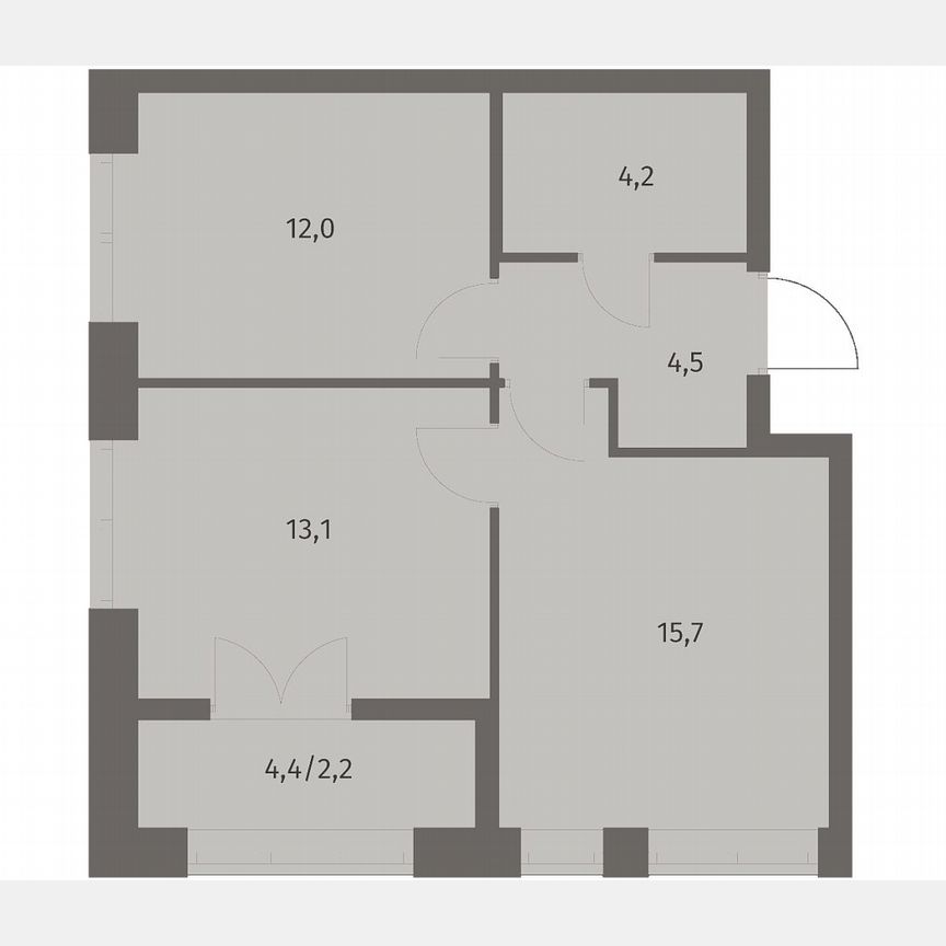 2-к. квартира, 51,8 м², 3/11 эт.