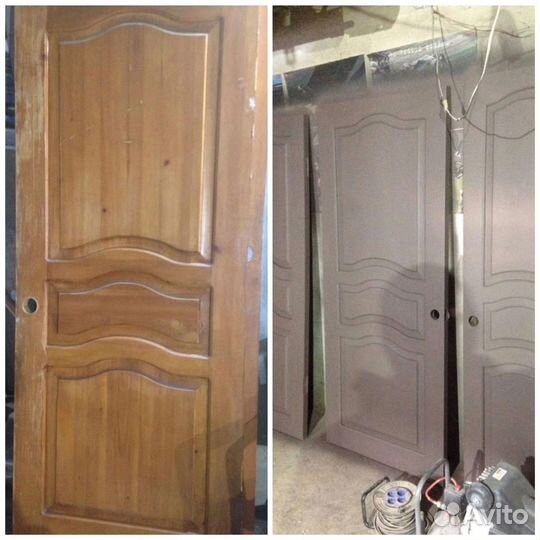 Реставрация дверей деревянной мебели