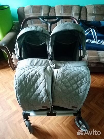 Универсальная коляска для двойни carrello connect