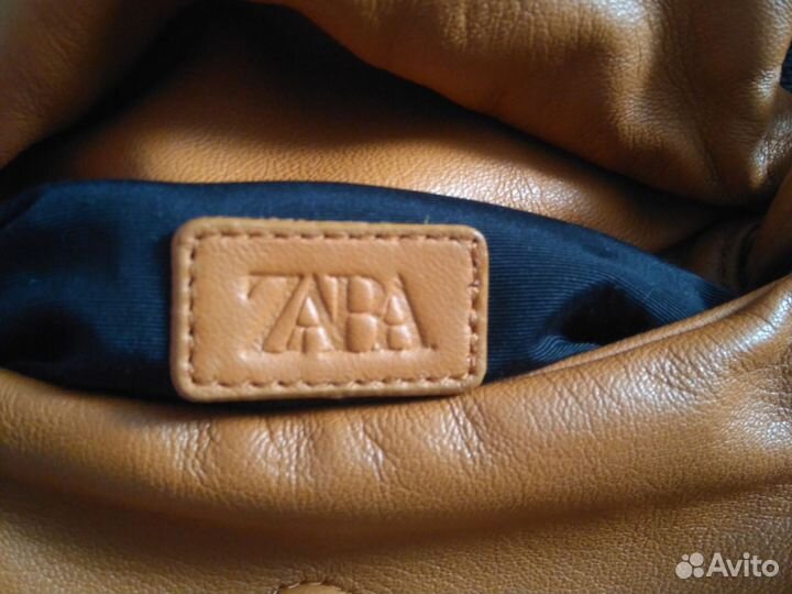 Сумка натуральная кожа Zara