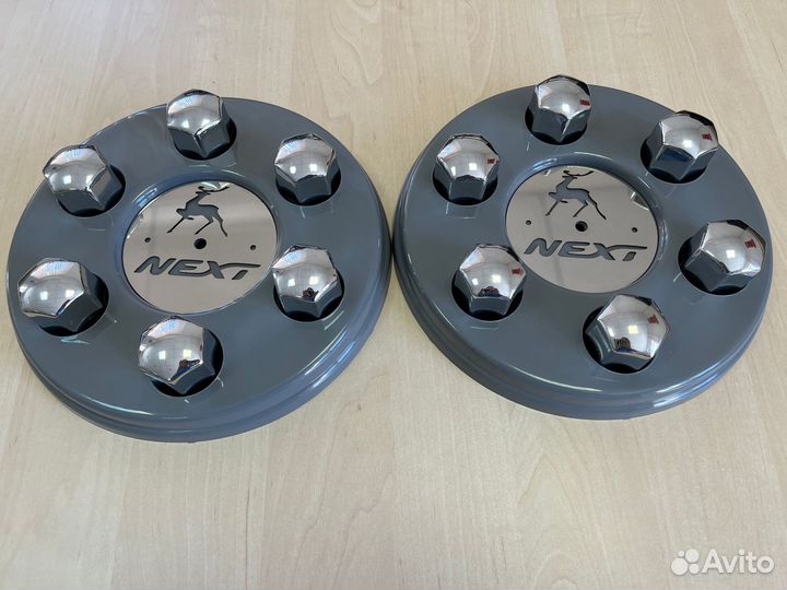 Колпаки газель + хром люкс+ вставка нержавейка