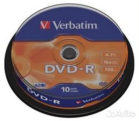 Оптический диск DVD-R диск Verbatim 4,7Gb #9805