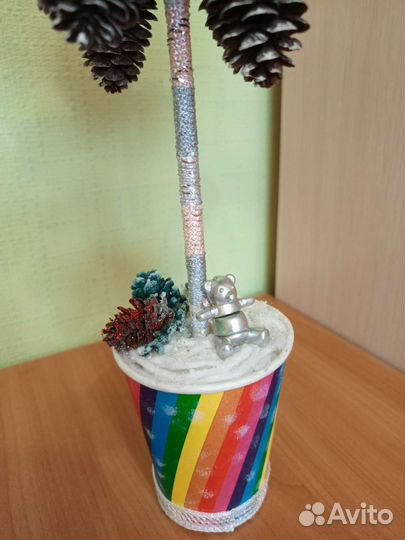 Топиарий новогодний поделка в школу, в детский сад