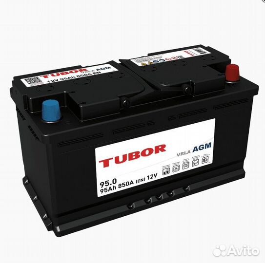 Аккумулятор AGM 95 ач Tubor на Bmw Audi Mercedes