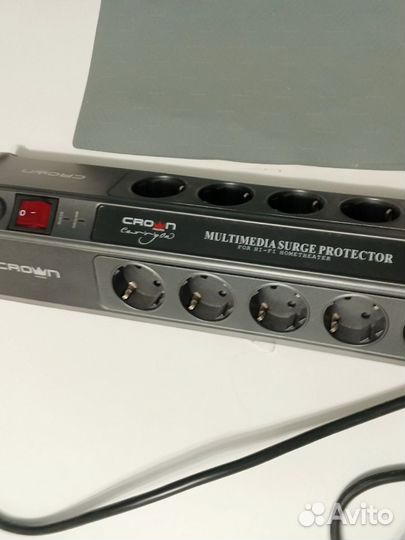 Сетевой фильтр Crown cmps-10 черный