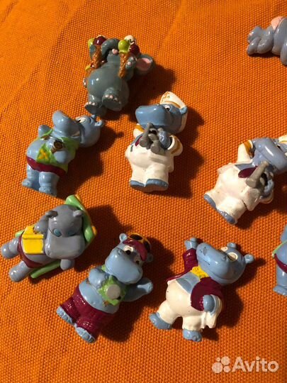 Бегемотики фигурки киндер сюрприз