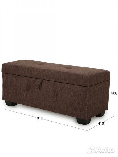 Банкетка, пуф с ящиком для хранения Beneli шерри