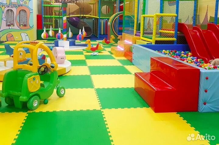 Мягкий пол, коврики-пазлы 100х100x1 см