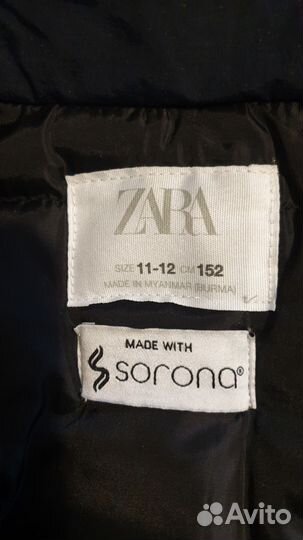 Куртка зимняя детская Zara