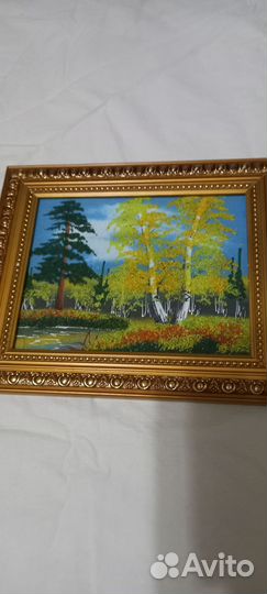 Картина янтарем