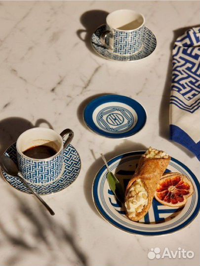 Новый кофейный набор HM home (2 чашки, 2 блюдца)