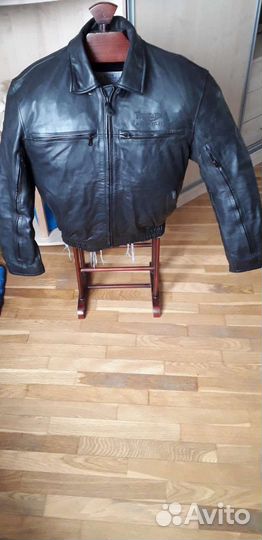 Кожаная мото куртка новая