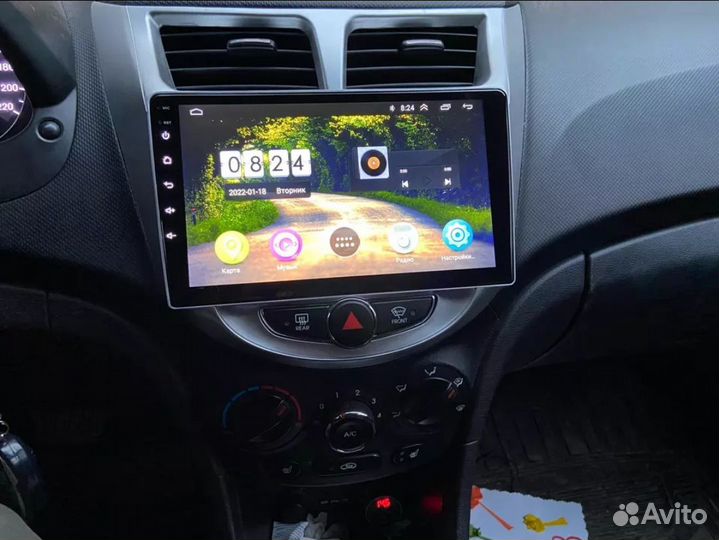 Магнитола Hyundai Solaris android новая