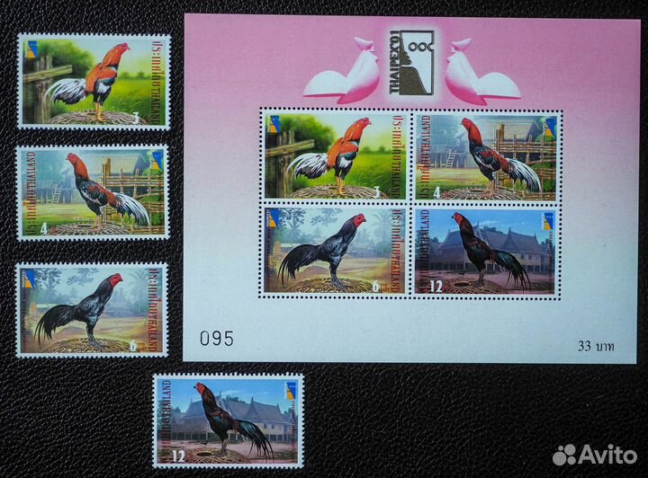 Марки фауна не гашеные