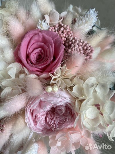 Свадебный букет из сухоцветов