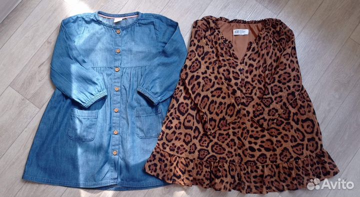 Платья для садика на девочку 98,116 Zara hm