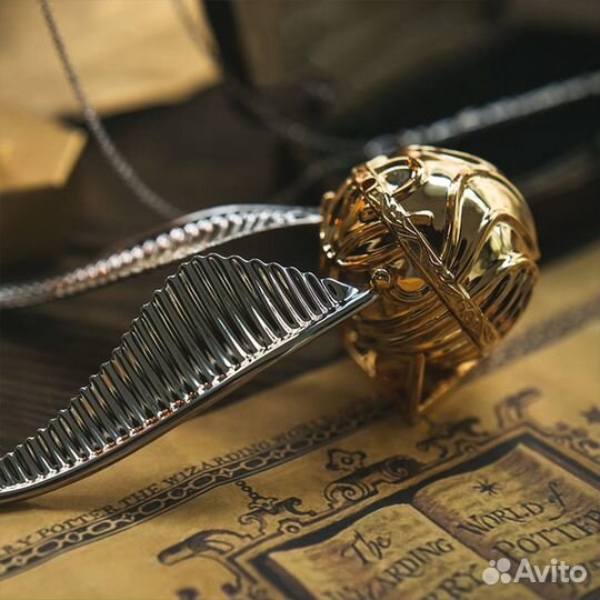 Шкатулка для обручального кольца Золотой Снитч