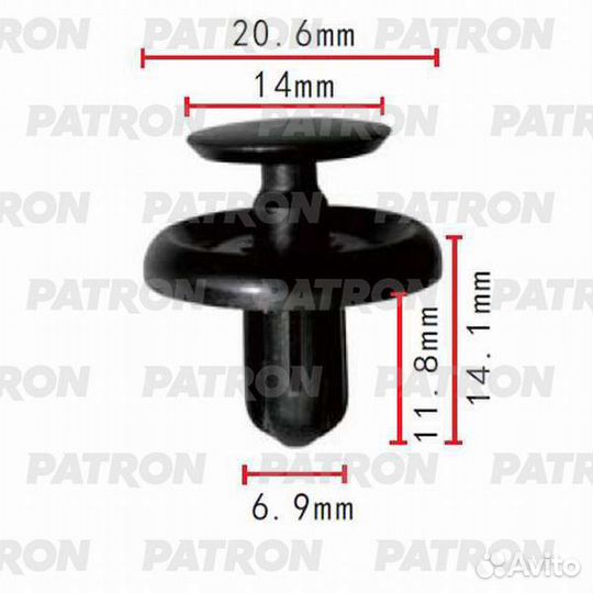 Patron P37-0034 Клипса пластмассовая Lexus Toyota