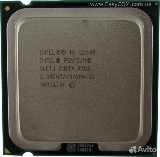 Процессор Intel Core2 Duo E6550 E7500 E5500