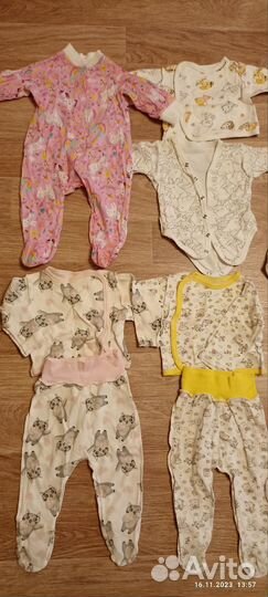 Вещи для девочки 56 62, новый конверт для сна