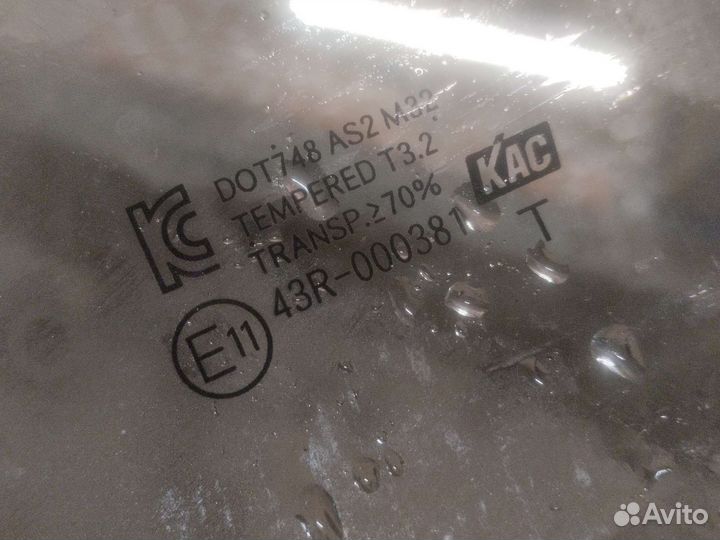 Стекло задней левой двери хендай солярис