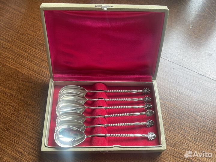 Серебряные ложки 875 проба 128гр