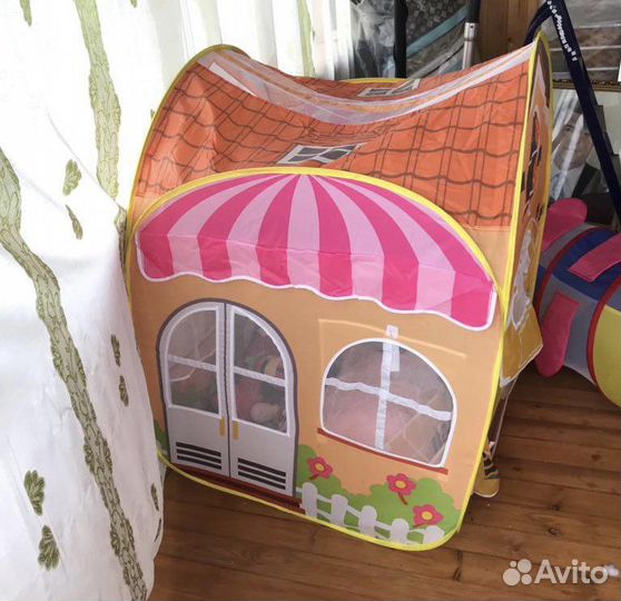 Игровой тоннель и домик-палатка