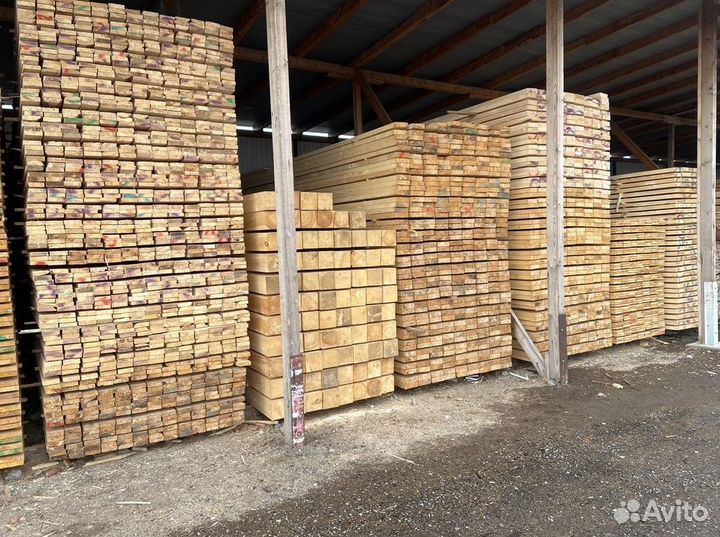Доска обрезная 30x100x6м