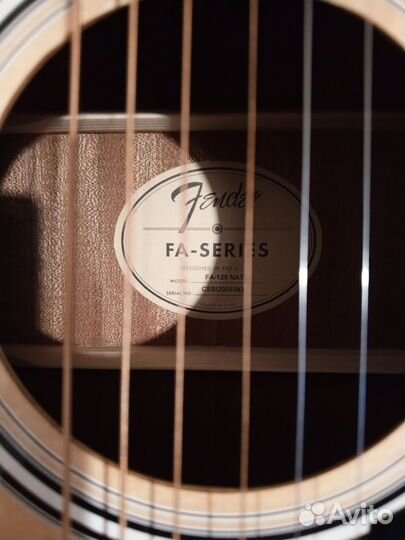 Акустическая гитара fender FA-125 NAT