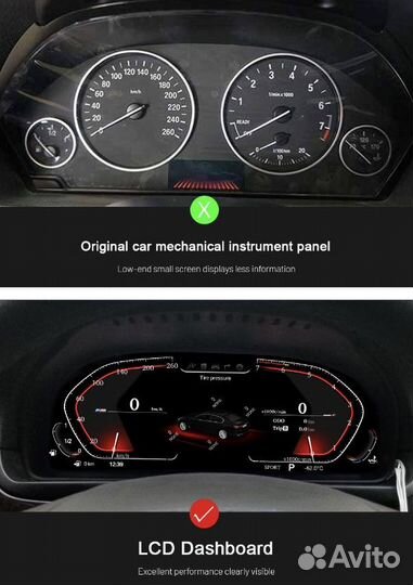 LCD панель для BMW X6 E71