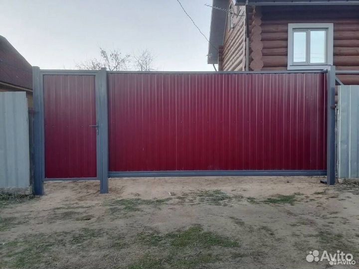 Откатные ворота под ключ