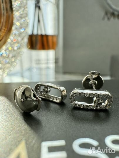 Серьги messika золотые с бриллиантами