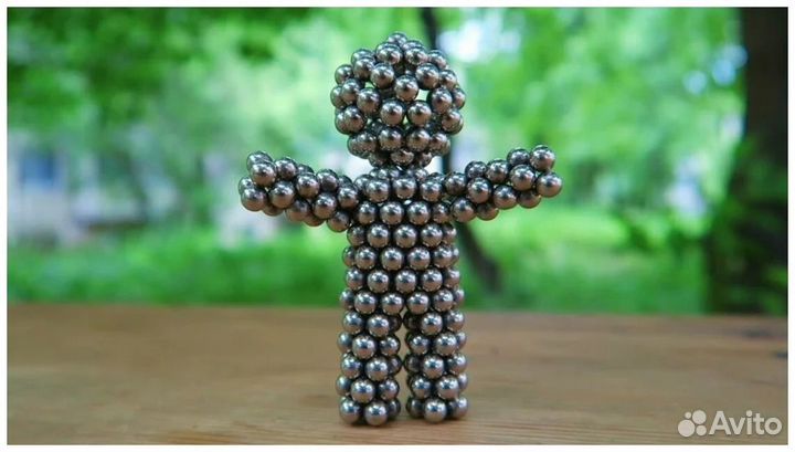 Магнитные шарики неокуб 5х5х5 диаметр 5мм серебр