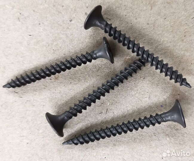 Саморезы по металлу 3,5х35, черные, Ph