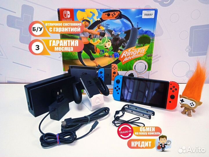 Nintendo Switch Neon Red/Neon Blue Rev.2 б/у